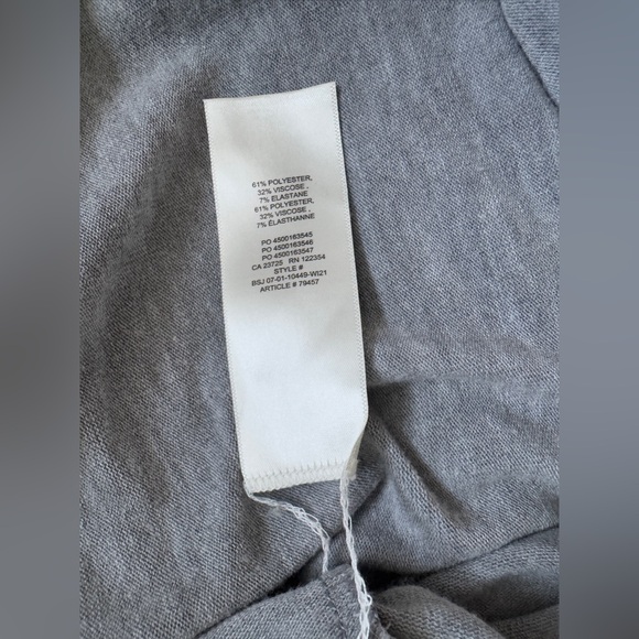 ARITZIA WILFRED FREE Lounge Mockneck Long Sleeve Light Grey Size Large - Picture 7 of 11